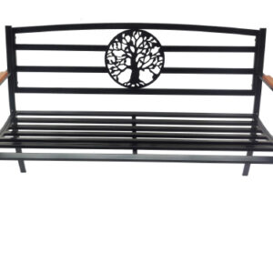 Tree Of Life Park Bench Wooden Arm Rests Steel