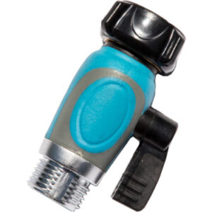 Single Outlet Adaptor (1 / Plastic / Metal - Blue And Black)