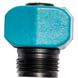 Male Plastic Hose Mender (Blue And Black Plastic - 5/8" And 3/4")