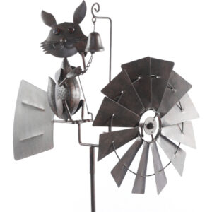 60" H Rabbit Windmill Stake
