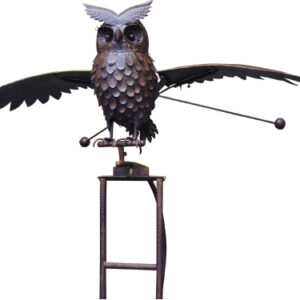 70"h Giant Kinetic Owl Stake